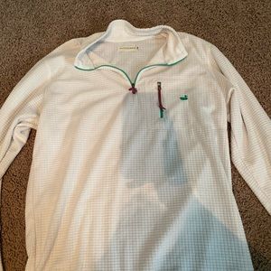 Southern Marsh white half zip, adult small